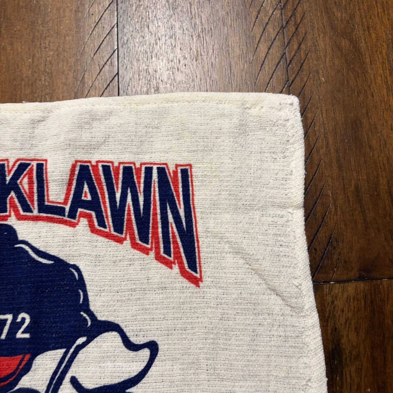 Vintage Vintage Brooklawn Legion Rally Towel Baseball Bulldog Mascot Size ONE SIZE - 5 Thumbnail