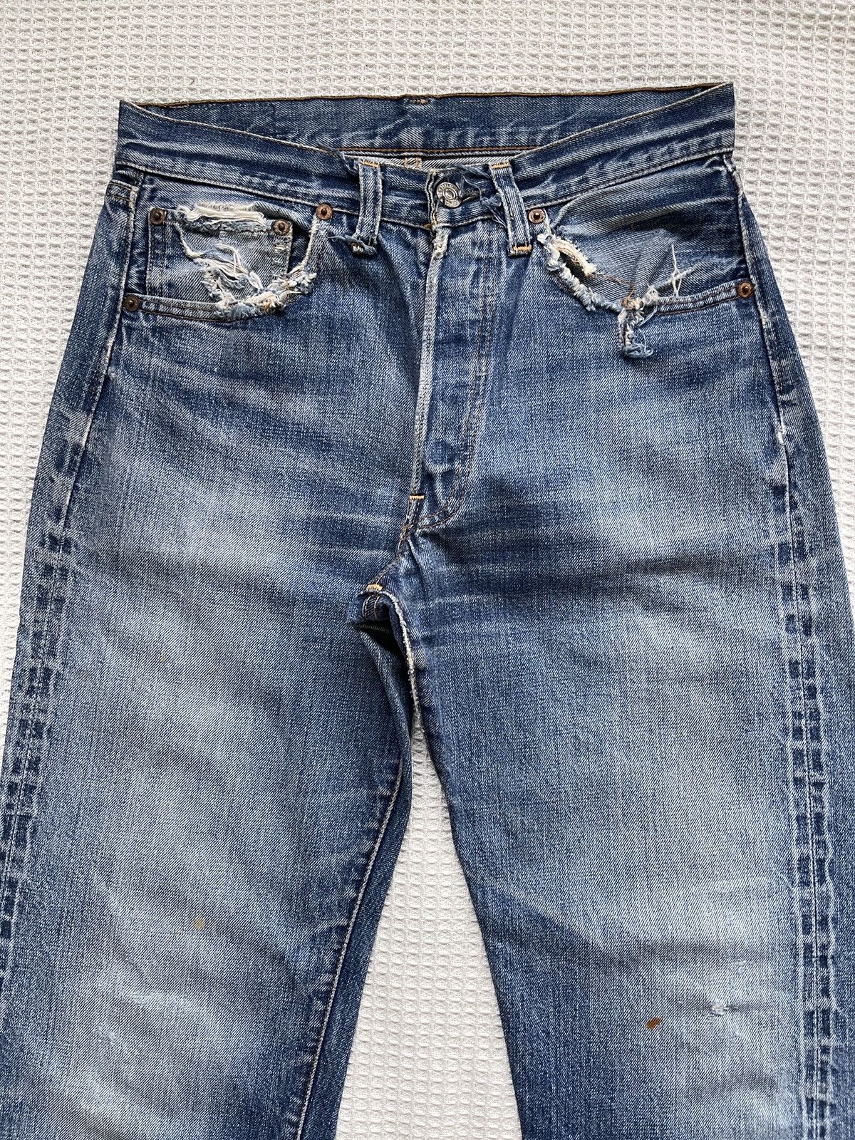 Levi's True Vintage🔥60s Levis 501 Big E Hidden Rivet Selvedge Jeans Size US 30 / EU 46 - 6 Thumbnail