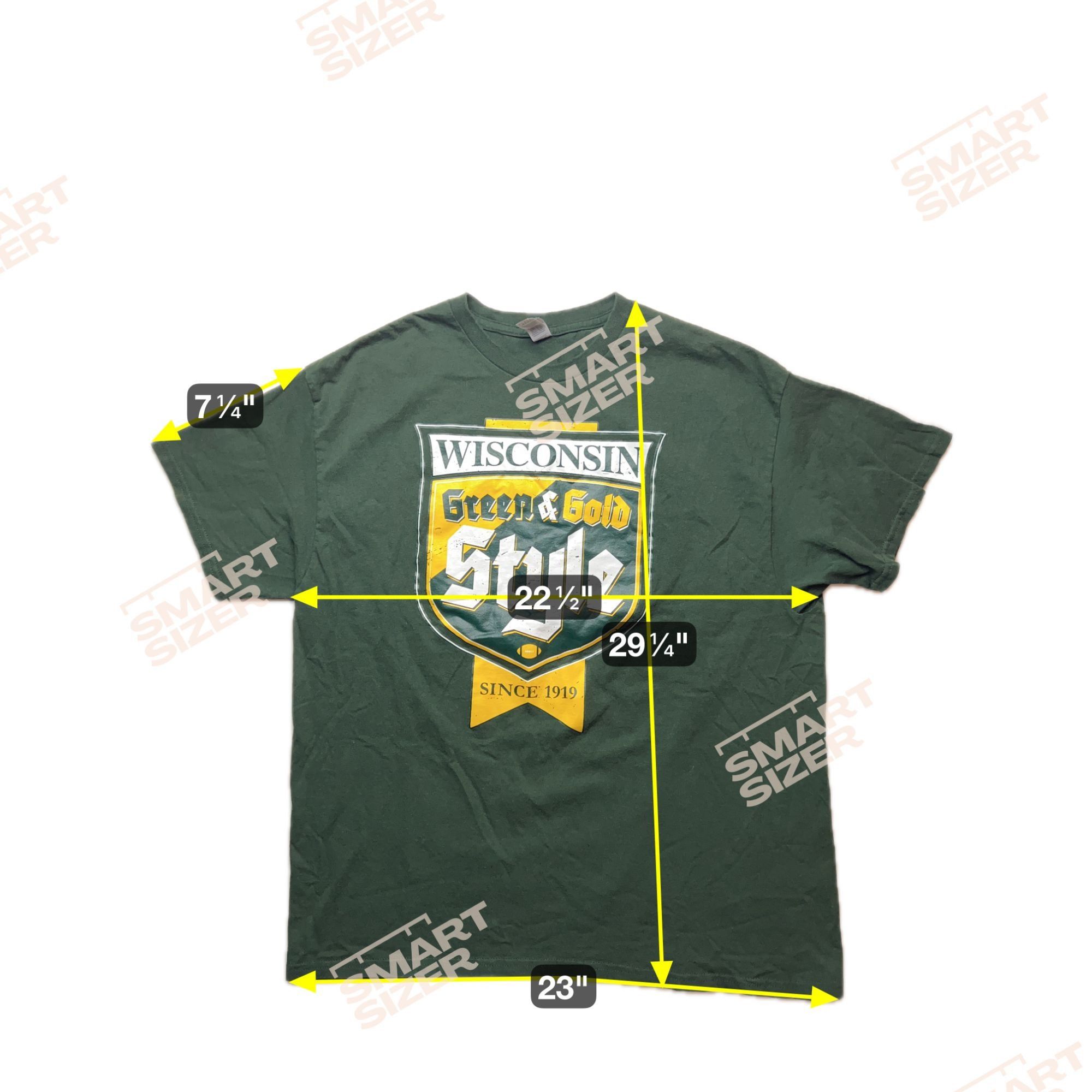 Other Green & Gold Style Wisconsin XL T-Shirt Green Bay Packers Sh Size US XL / EU 56 / 4 - 5 Thumbnail