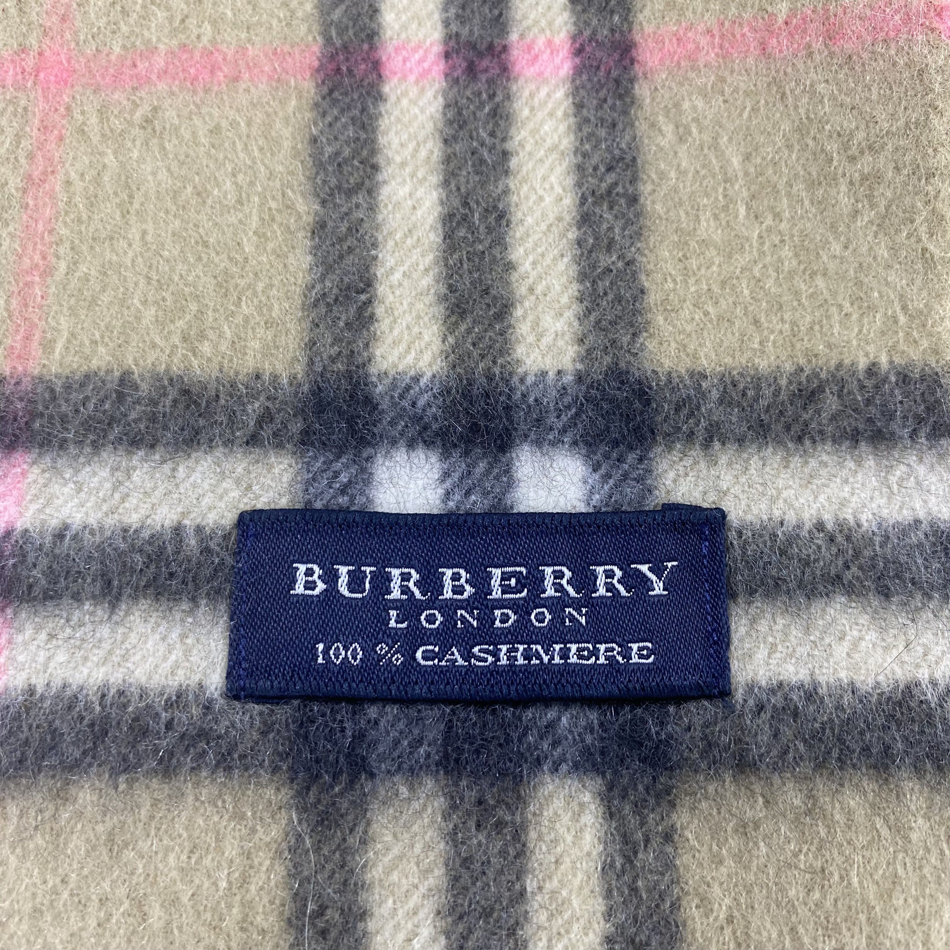 Burberry BURBERRY 💯 CASHMERE Scarf / Muffler / Neckwear -T1110 Size ONE SIZE - 5 Thumbnail