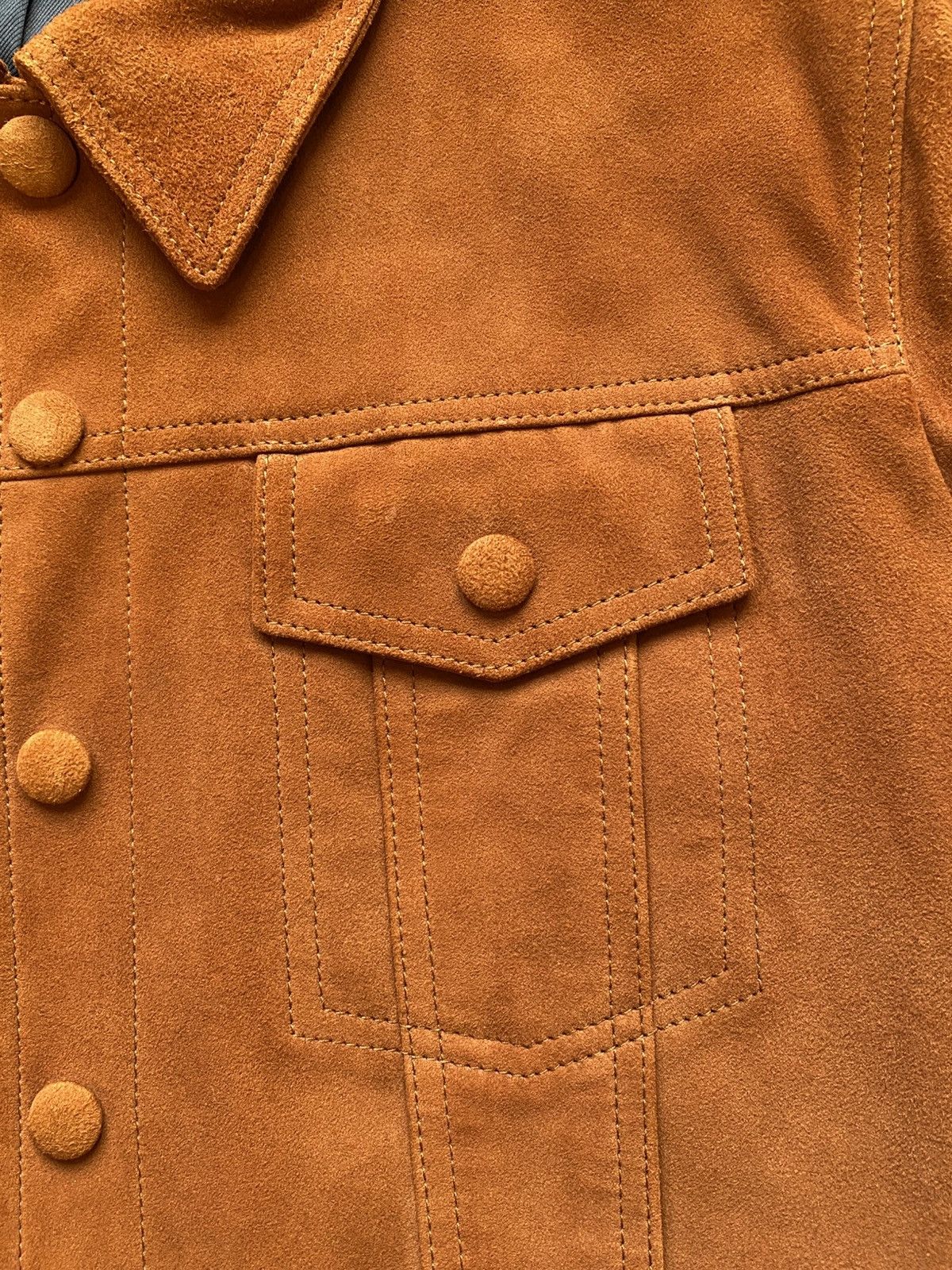 Saint Laurent Paris 🔥4300$🔥 Saint Laurent FW17 Cognac Suede Westeren Jacket Size US S / EU 44-46 / 1 - 6 Thumbnail