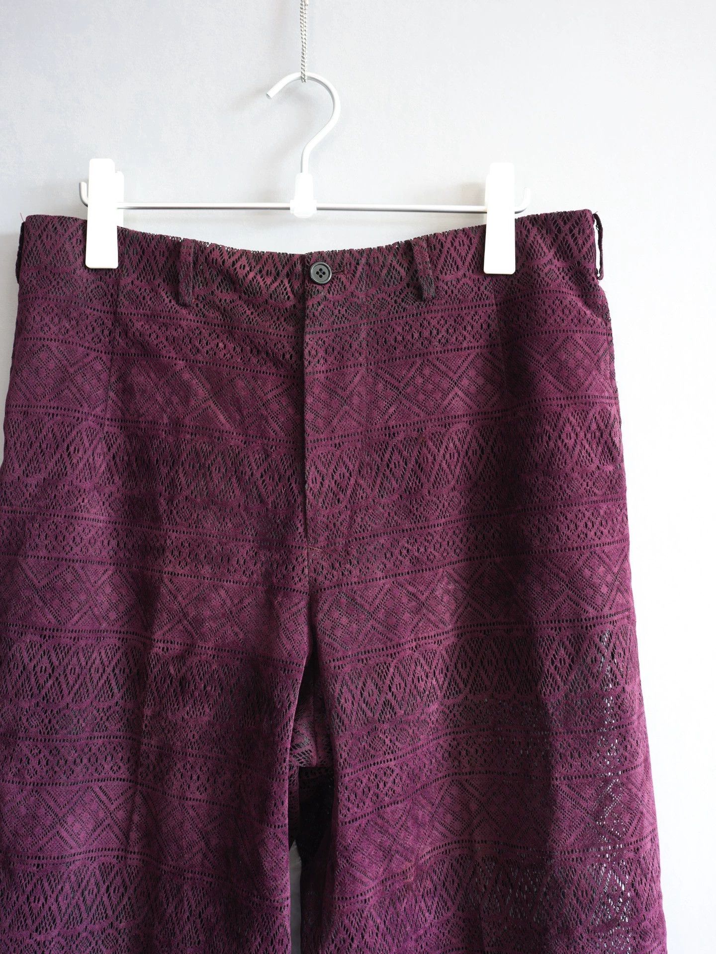 Yohji Yamamoto Yohji Yamamoto 97SS Knit Lace Cutout Pants M Size US 32 / EU 48 - 6 Thumbnail