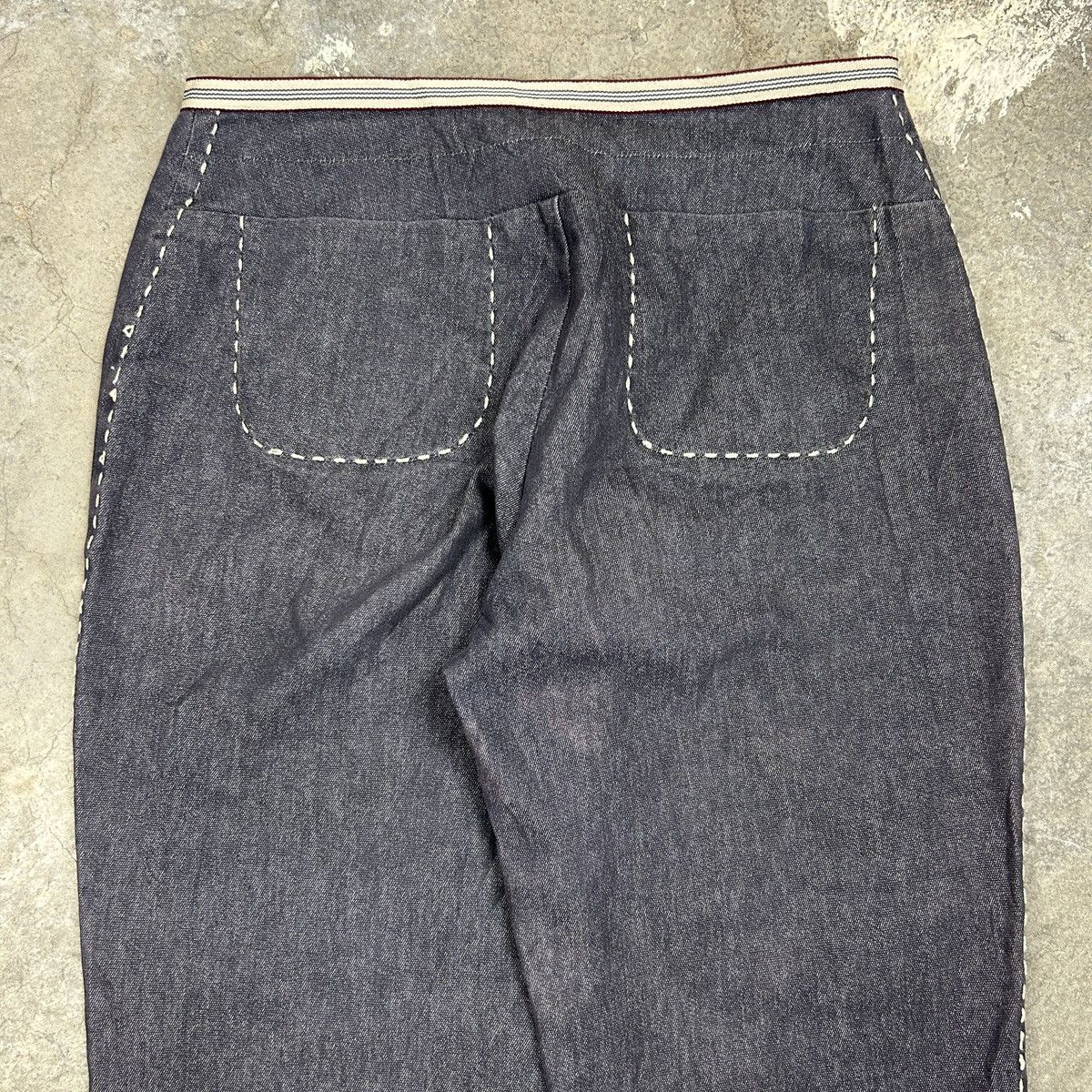 Burberry × Vintage 1990s Burberry - Flared Denim Jeans Size US 26 / EU 42 - 14 Thumbnail