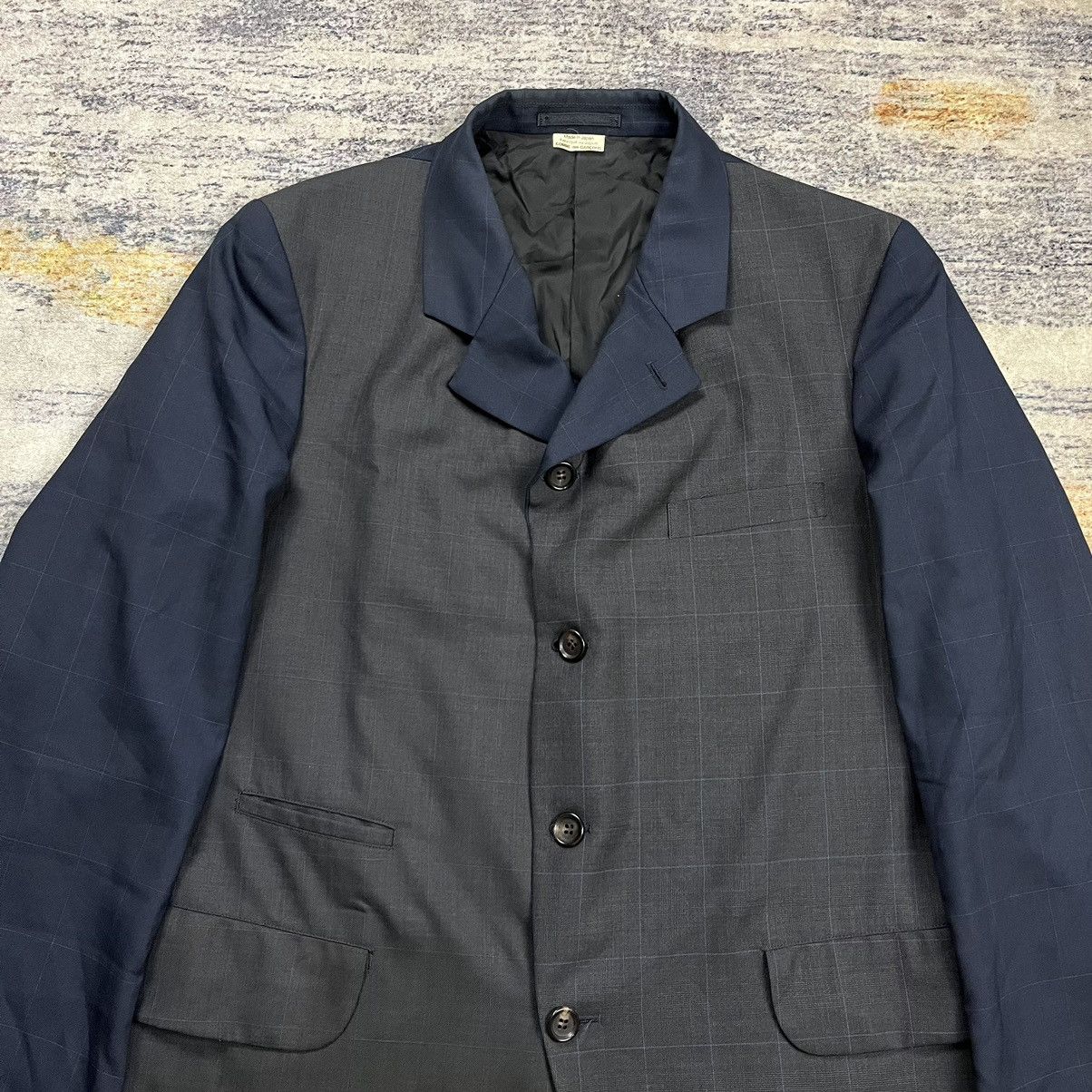 Comme des Garcons Homme Deux Comme des garcons homme deux ad 2019 two tone blazer size M Size 38R - 3 Thumbnail
