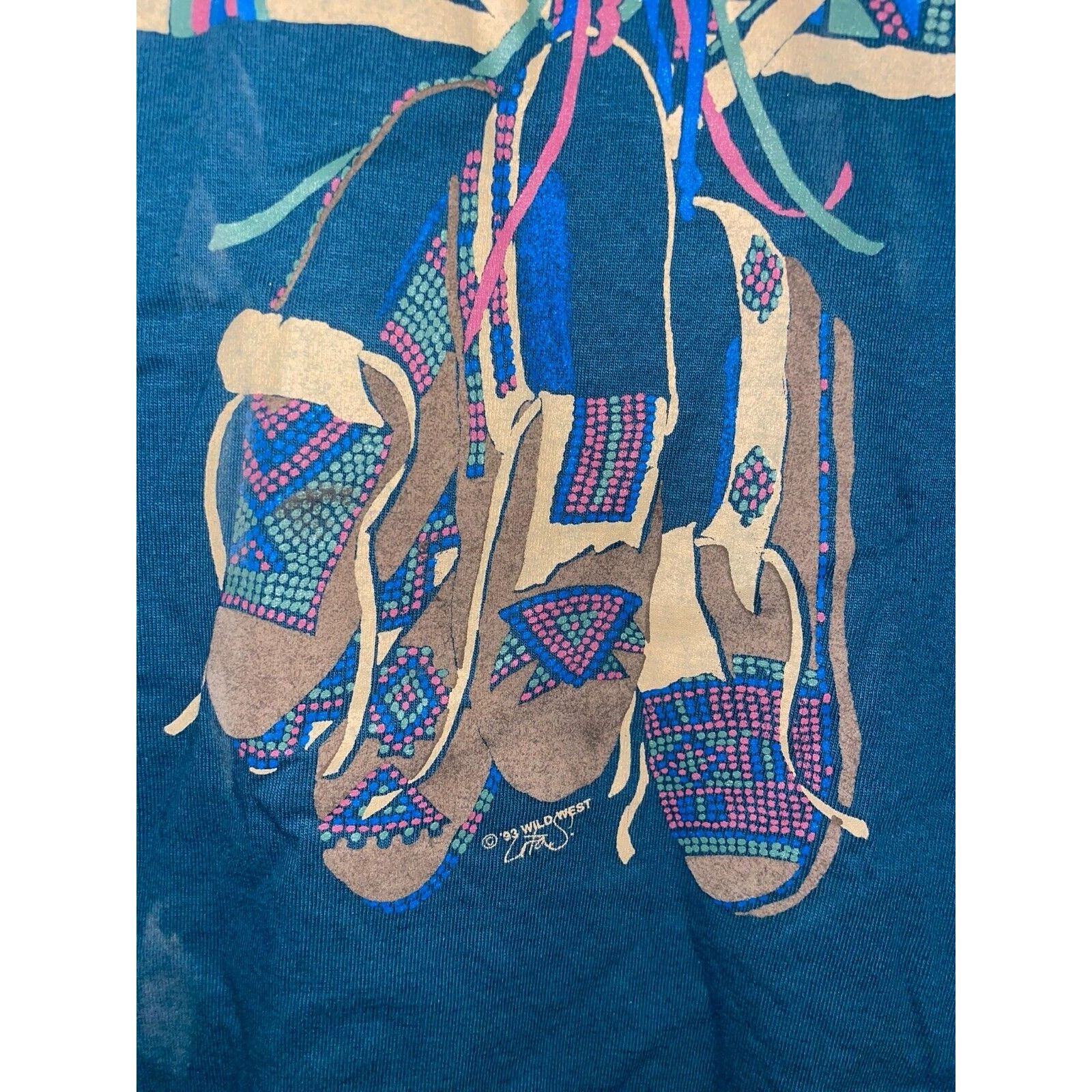 Jerzees Vintage Cherokee Native American Shirt Indian Tee VTG 90s L Size US L / EU 52-54 / 3 - 5 Thumbnail