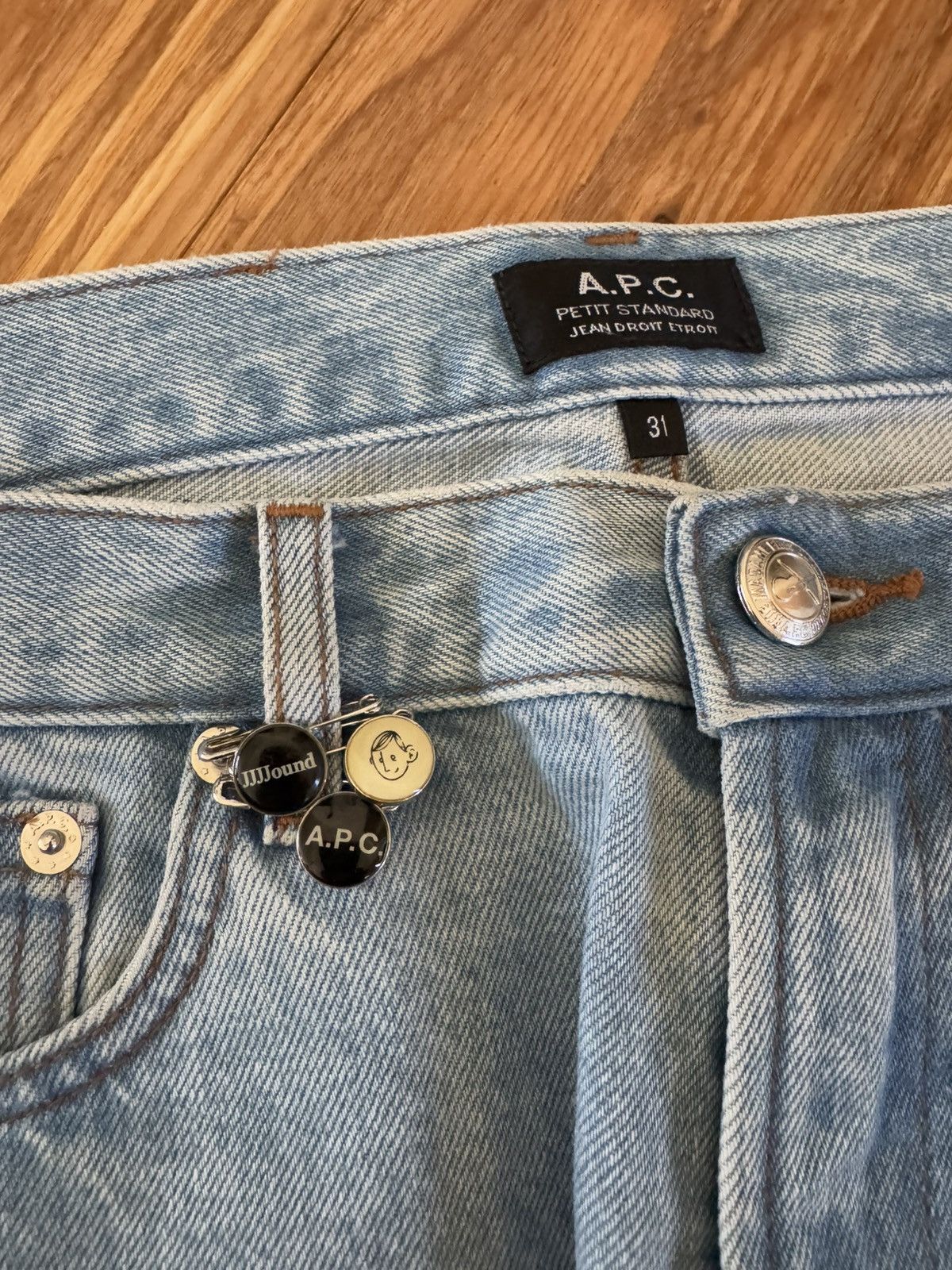 A.P.C. × JJJJound Jjjjound A.P.C. Petit Standard blue denim Size US 31 - 3 Thumbnail
