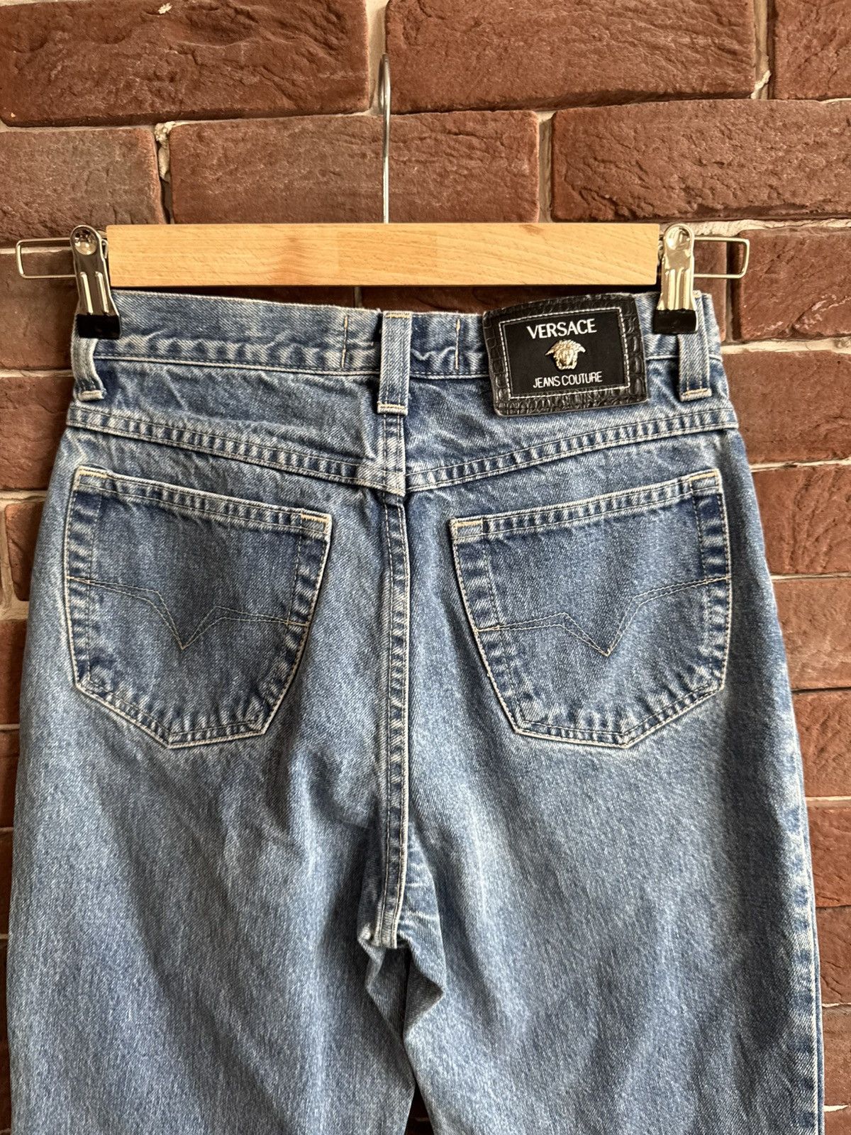 Versace Versace Jeans Couture Vintage Y2k Denim Pans Hype Washed Size US 26 / EU 42 - 8 Thumbnail