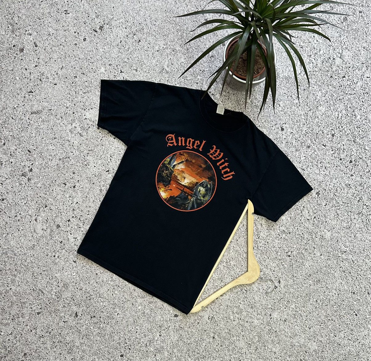 Band Tees × Vintage Vintage 90’s Angel Witch Rock Band Retro T-Shirt Y2K Hype Size US L / EU 52-54 / 3 - 1 Thumbnail
