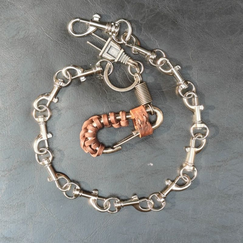 Vintage Silverry Electric Plug Punk Pants Chain Size ONE SIZE - 6 Thumbnail