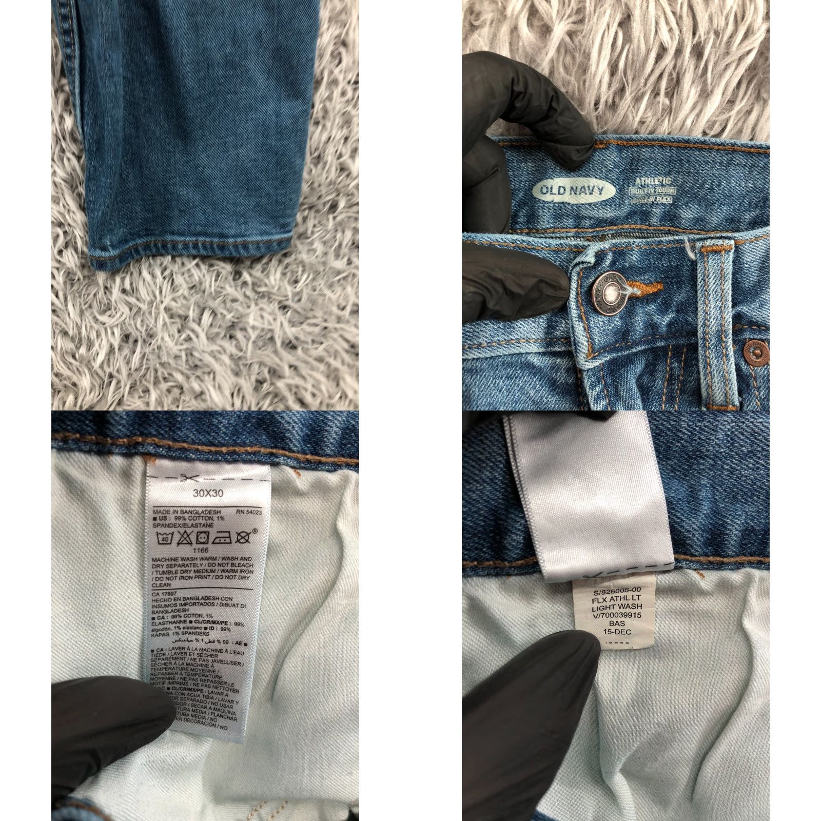 Old Navy Old Navy Athletic Straight Jeans Mens 30x30 Medium Wash Blue" Size US 30 / EU 46 - 8 Thumbnail