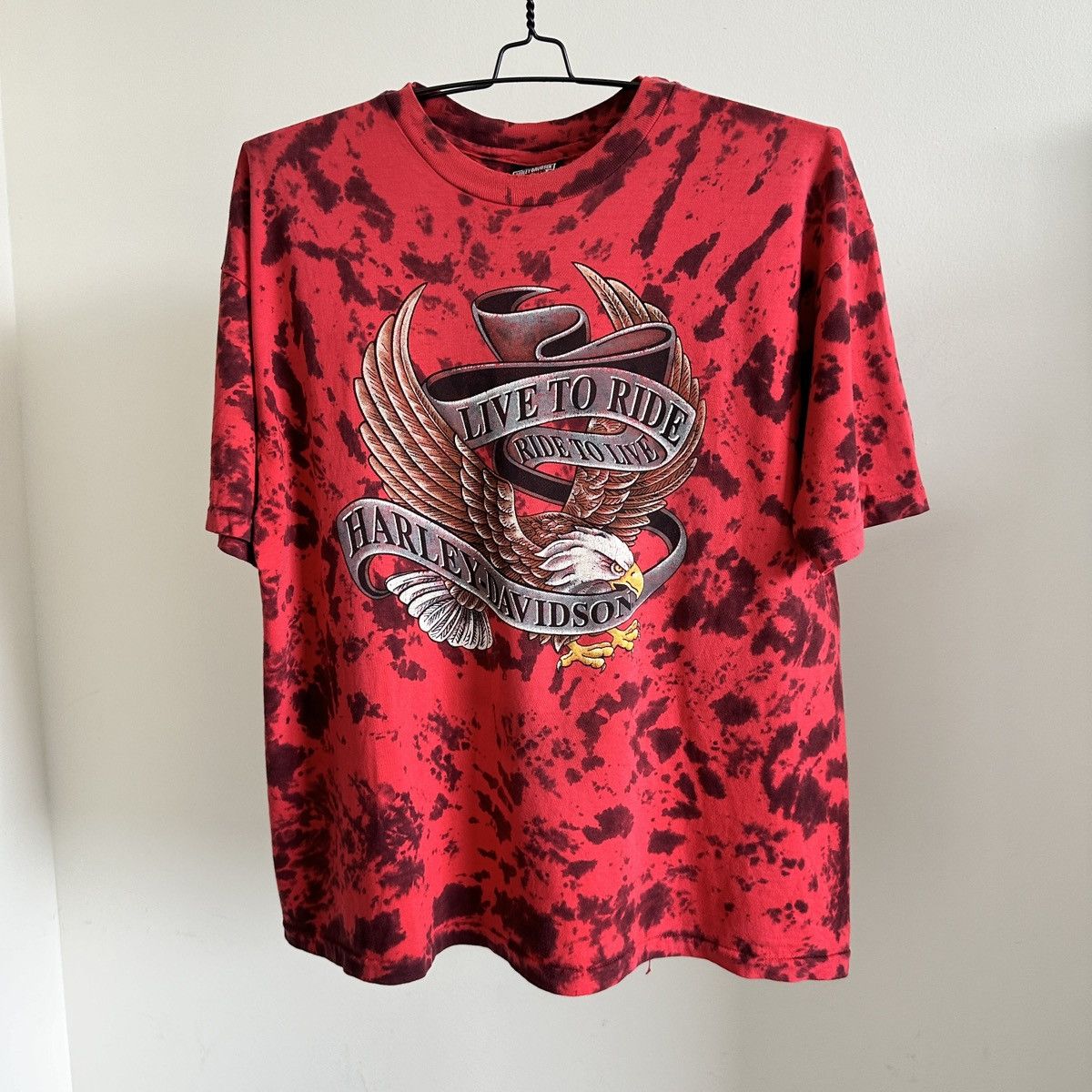 Harley Davidson Harley Davidson Live To Ride Tie Dye Shirt Single Stitch XXL Size US XXL / EU 58 / 5 - 2 Thumbnail