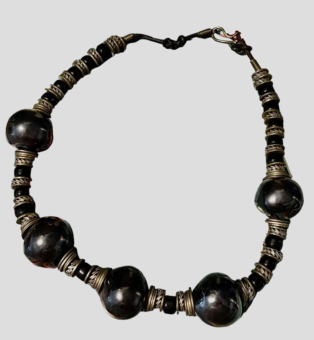 Vintage Estate 80’s Australian Tribe Hematite Necklace Size ONE SIZE - 9 Thumbnail