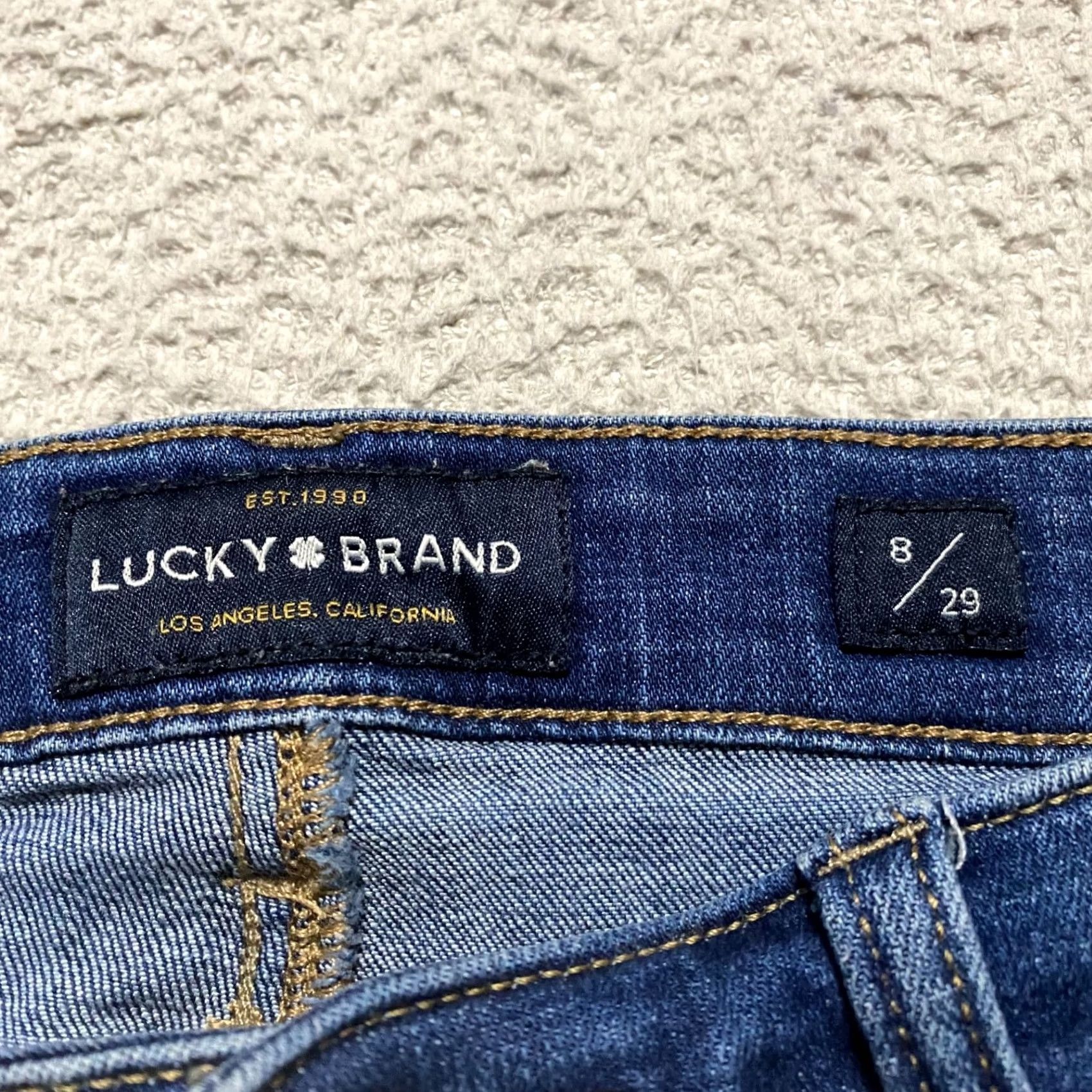 Lucky Brand Lucky Brand Stella Skinny Jeans Womens 8 Blue Denim Medium Wash Low Rise Stella Skinny Jeans Women's 8 Blue Denim Medium Wash Low Rise Size 30" / US 8 / IT 44 - 3 Thumbnail