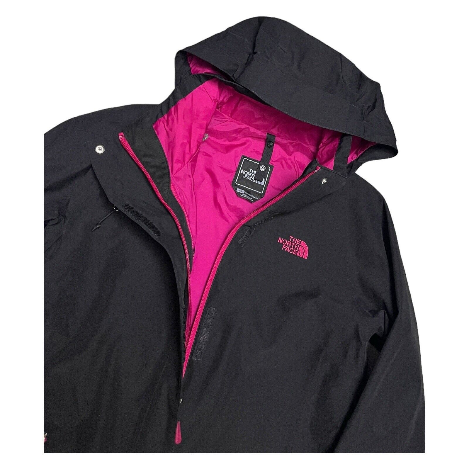 The North Face The North Face Black Waterproof Hooded Windbreaker Jacket Size S / US 4 / IT 40 - 3 Thumbnail