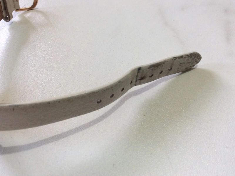 Designer Olivia ladies grey leather strap watch Size ONE SIZE - 4 Thumbnail