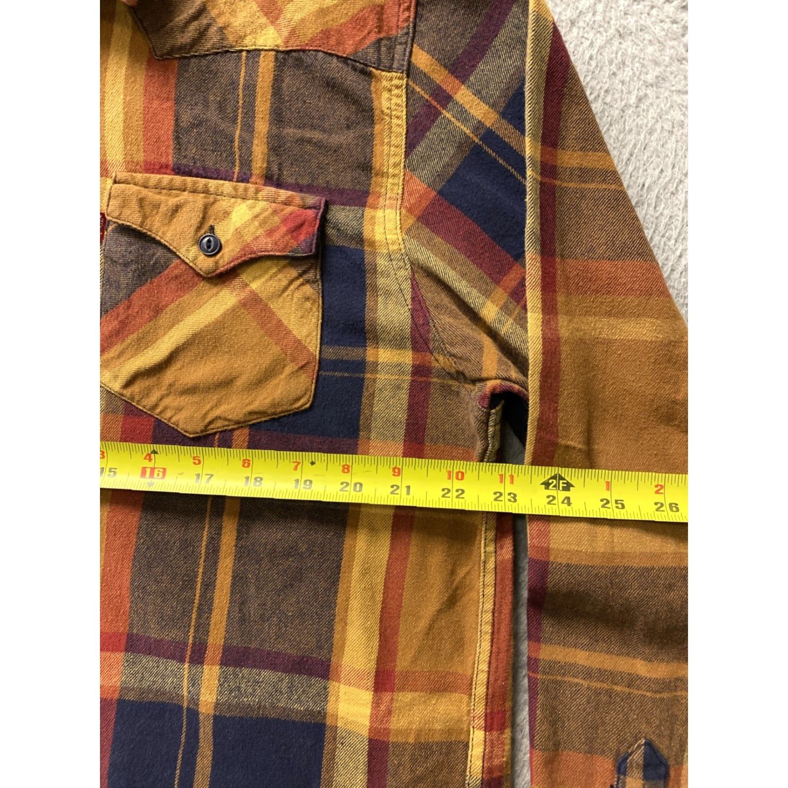 Levi's Levi's Button-Up Shirt Mens 2XL Multicolor Plaid Cotton Flannel Long Sleeve Collared Button Casual Pockets Size US XXL / EU 58 / 5 - 6 Thumbnail