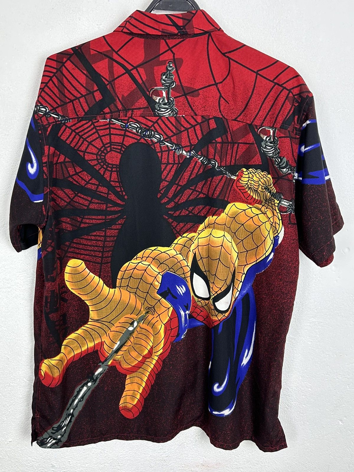 Marvel Comics 00s Vintage Spider-Man Marvel Allover Design AOP Shirt Size US L / EU 52-54 / 3 - 5 Thumbnail