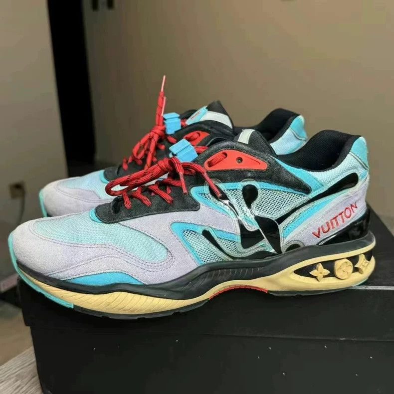 Louis Vuitton lv trail sneakers in macaron colorway-dmc Size US 8.5 / EU 41-42 - 1 Thumbnail