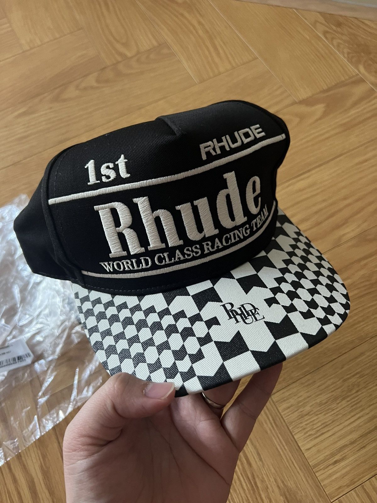 image of Rhude Cap in Black, Men's