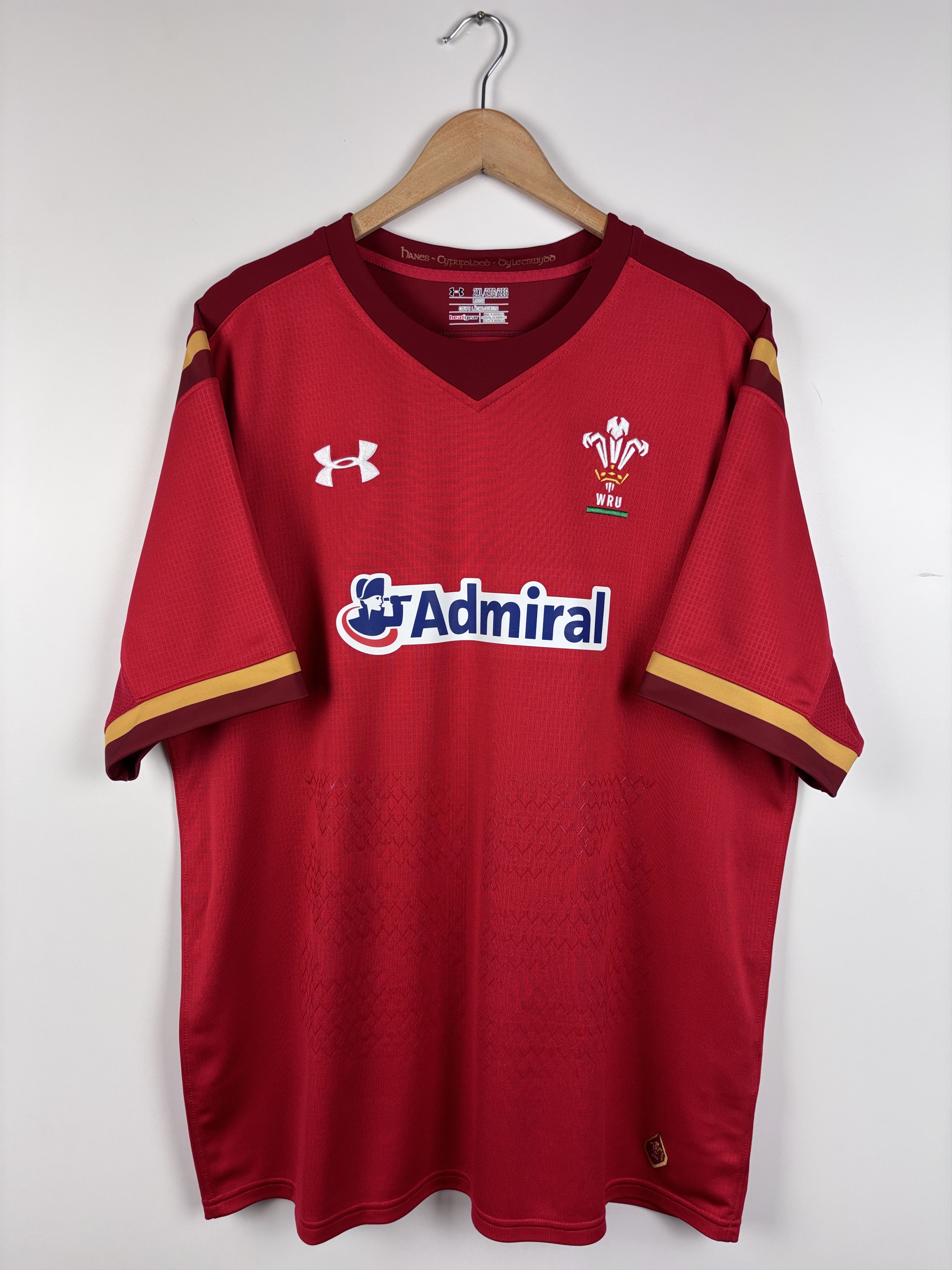 Under Armour Wales Rugby Union 2015-16 Shirt Under Armour Jersey XXL Size US XXL / EU 58 / 5 - 1 Thumbnail