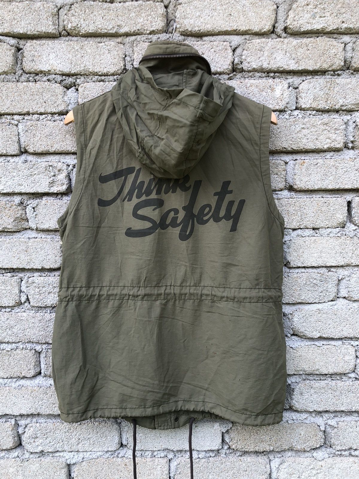 Avirex Rare Vintage Indigo Band Think Safety Vest With Storage Hood Size US L / EU 52-54 / 3 - 13 Thumbnail
