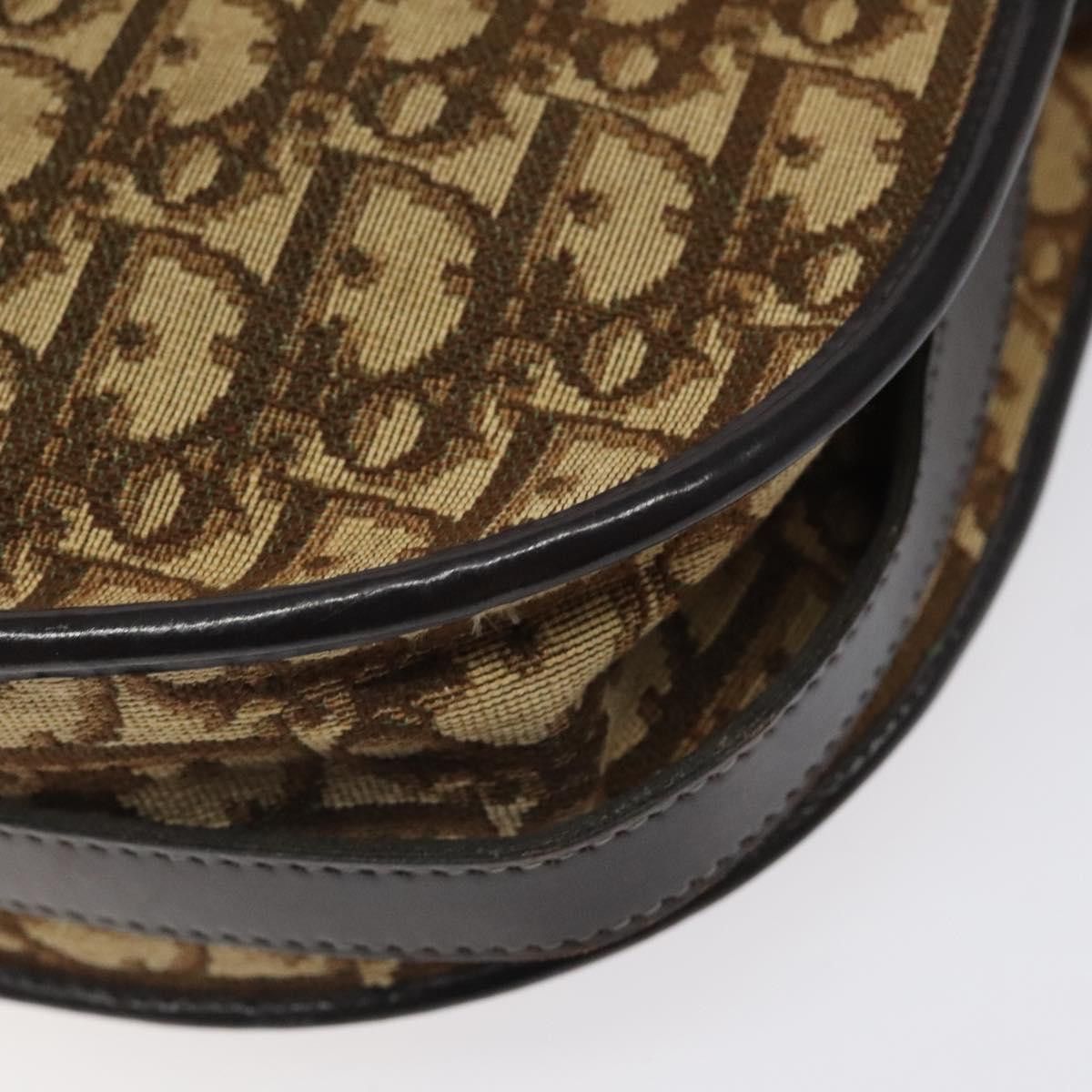 Dior DIOR Trotter Canvas Shoulder Bag Brown Gold Size ONE SIZE - 15 Thumbnail
