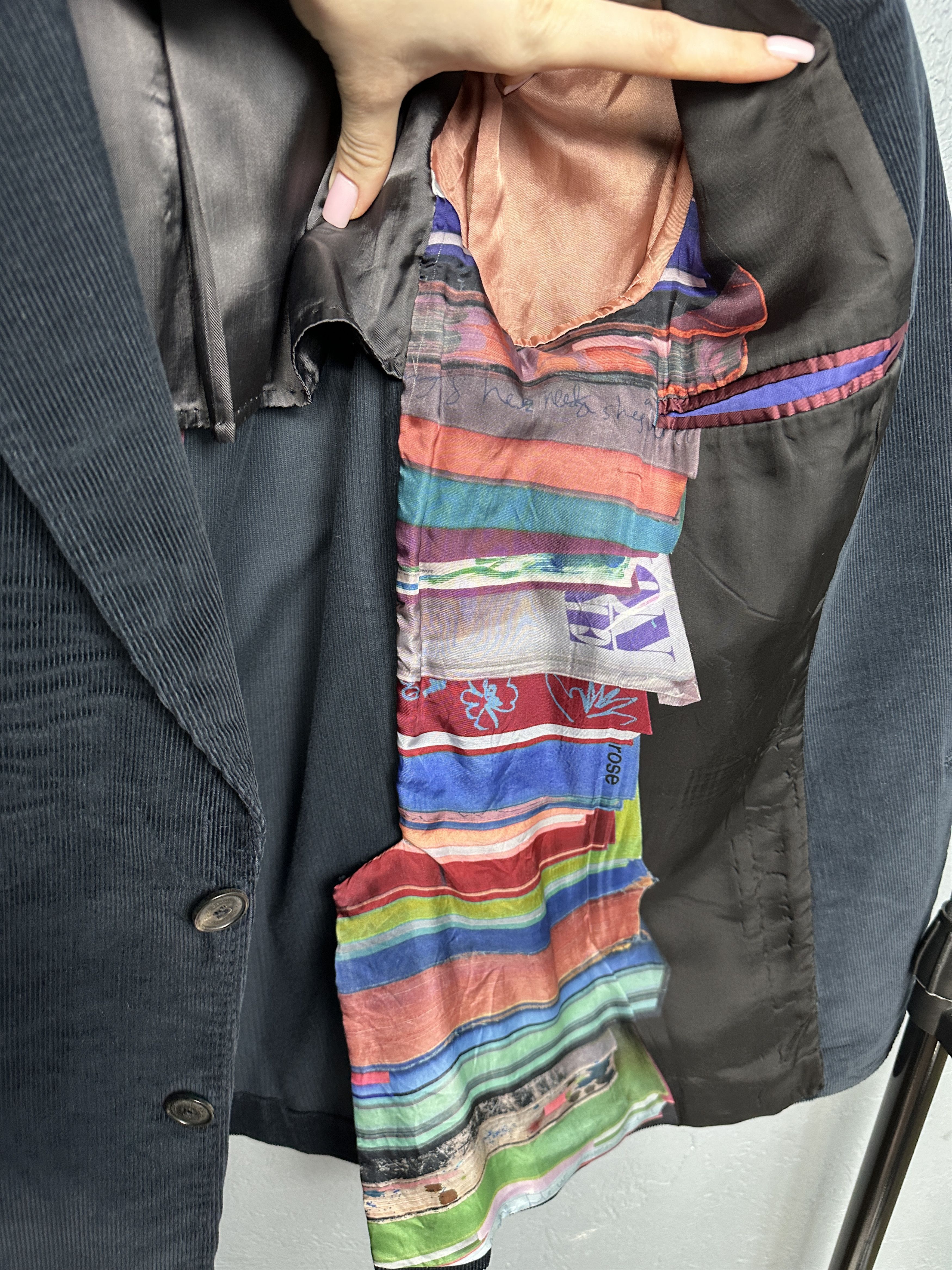 Paul Smith Paul Smith Navy Corduroy Blazer Jacket Size 48R - 7 Thumbnail