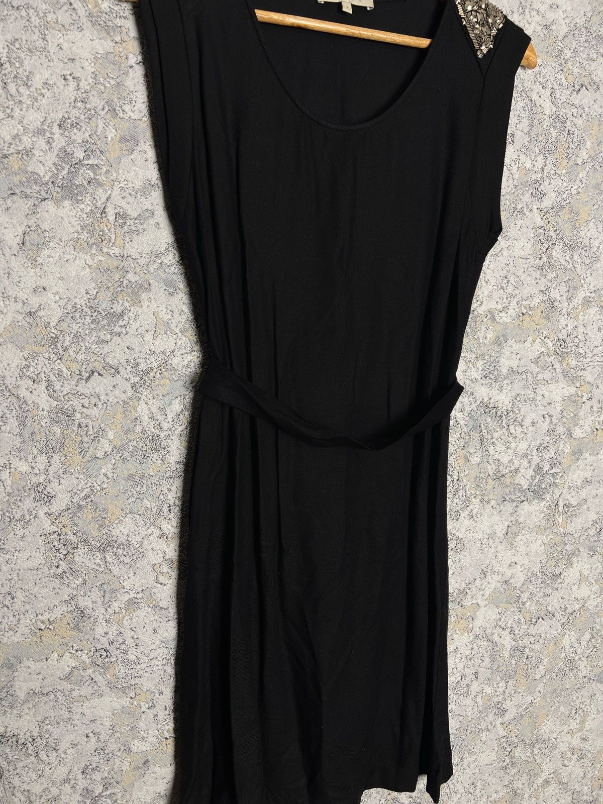 Designer × Sandro Vintage Sandro Belted Dress Tank Sleeveless Oldmoney Size 1 Size S / US 4 / IT 40 - 4 Thumbnail
