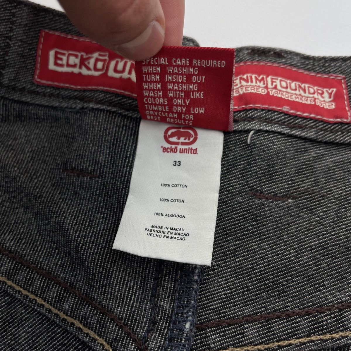 Ecko Unltd. × Vintage Ecko Unltd Size 33x31 Baggy Rap Jeans Size US 33 - 12 Thumbnail