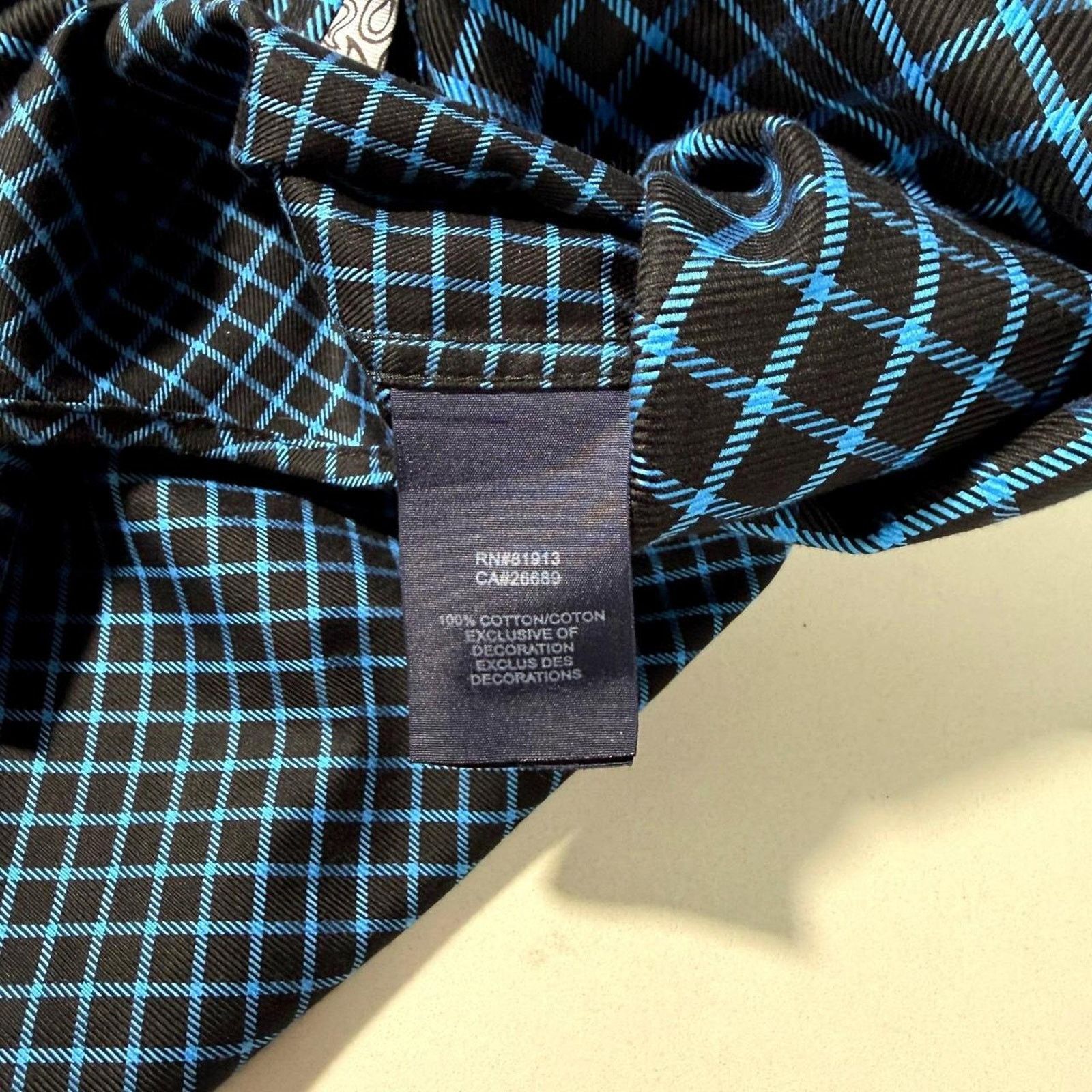 Robert Graham Robert Graham Mens Grid Button Down Shirt Long Sleeve Large Size US L / EU 52-54 / 3 - 8 Thumbnail