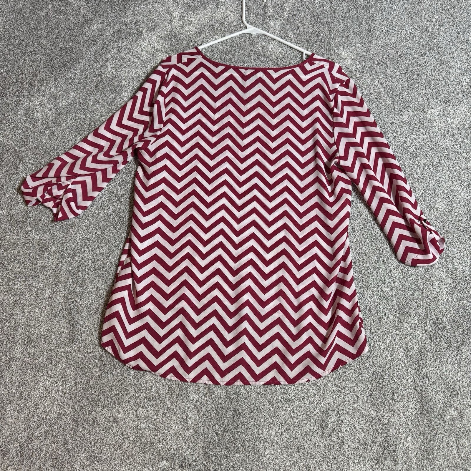 Other Boho Blouse Womens Large Chevron Retro Psychedelic Hippie Size L / US 10 / IT 46 - 7 Thumbnail