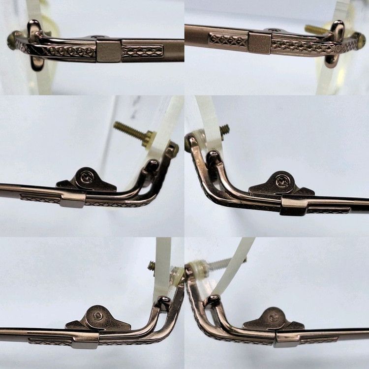 Vintage Charmant Axia 658 HOYA Excellence Titan Rimless Frame Japan Size ONE SIZE - 9 Thumbnail