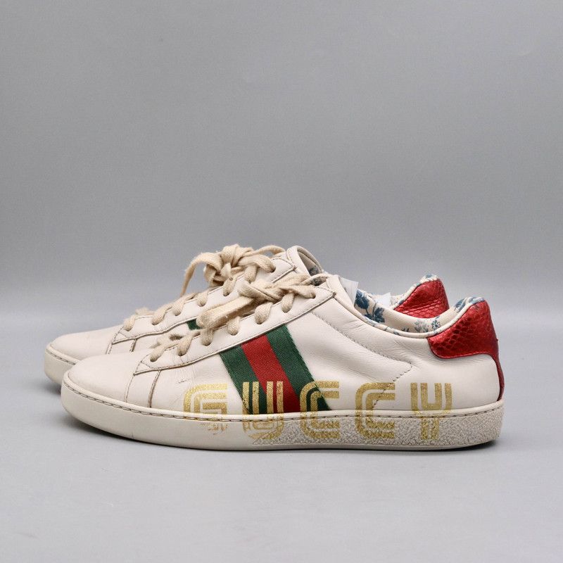 Gucci GUCCI Ace Stripe Low-Top Fashion Sneakers for Women 0079 Size US 6 / IT 36 - 1 Thumbnail
