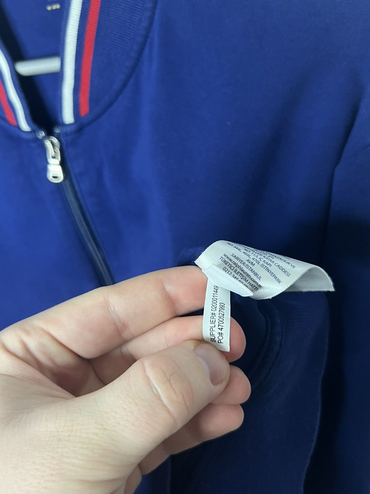 Polo Ralph Lauren × Vintage 🔥Polo Ralph Lauren Royal Blue Full Zip Sweat Jacket Luxury🔥 Size US XL / EU 56 / 4 - 11 Thumbnail