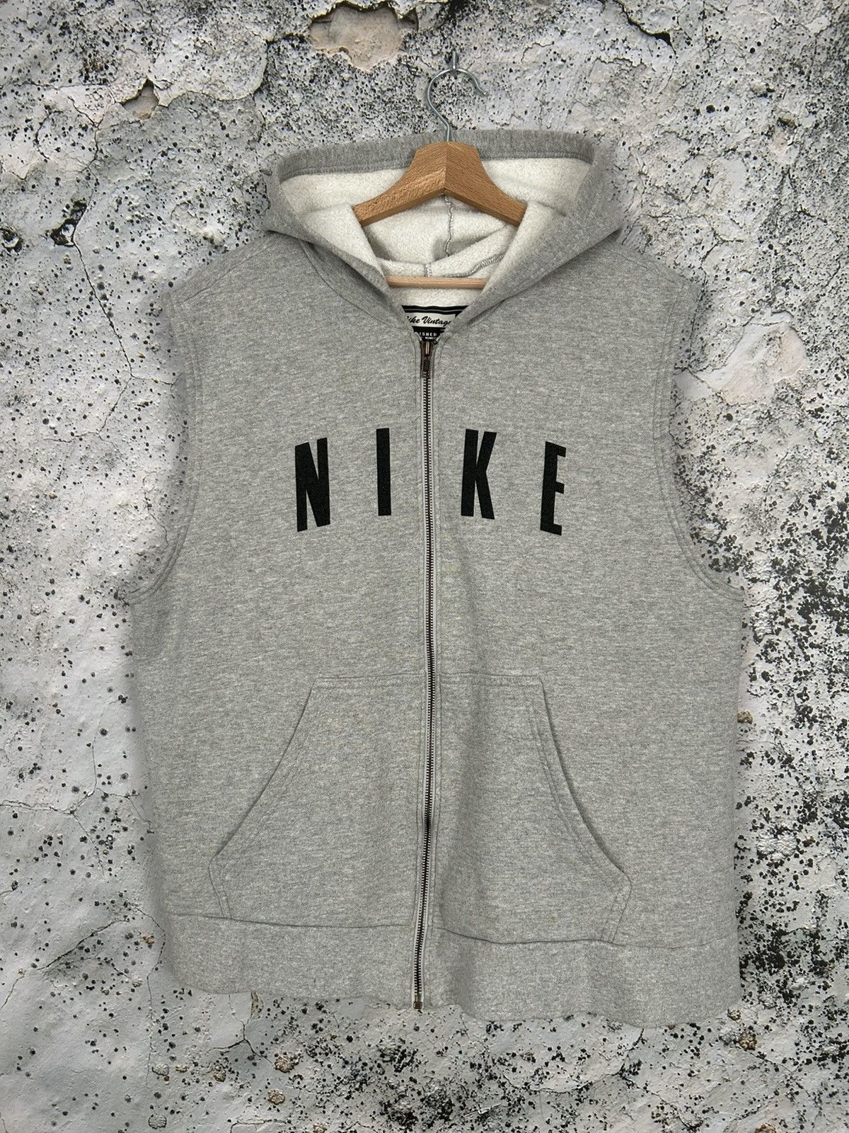Nike Vintage Nike Made in USA Zip Hoodie Vest Streetwear Hype Y2K Size US L / EU 52-54 / 3 - 1 Thumbnail