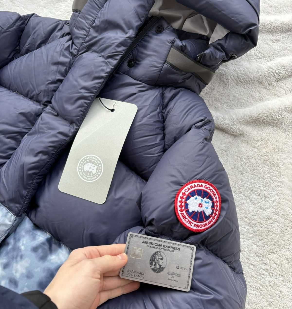 Canada Goose Canada Goose Regenerations Navy/Haze Junction Parka Size US M / EU 48-50 / 2 - 2 Thumbnail