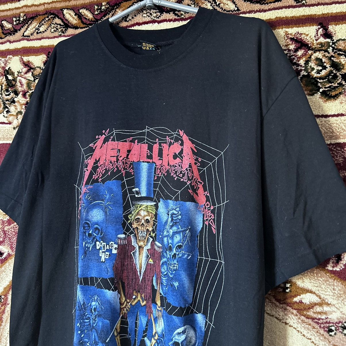 Band Tees × Metallica × Vintage 90s Metallica Ringmaster AOP Bootleg Vintage Tshirt Rare Size US XL / EU 56 / 4 - 3 Thumbnail