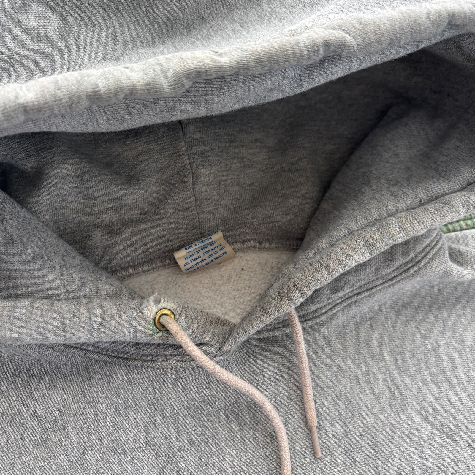 J.Crew × Vintage Gray J Crew Reverse Weave Sweatshirt Hoodie XL Distressed Size US XL / EU 56 / 4 - 4 Thumbnail