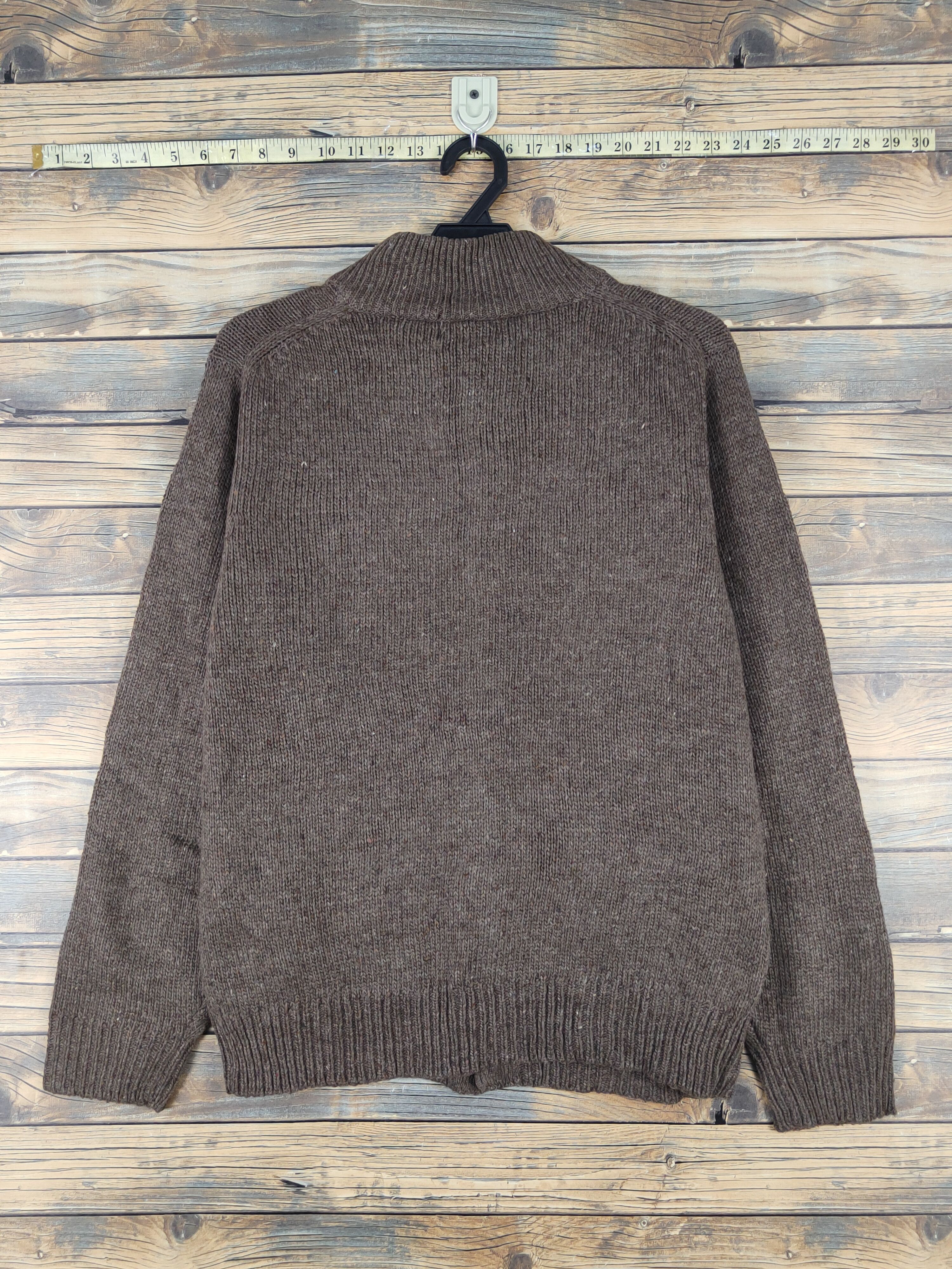 Beams Plus Beams Dark Brown multipocket knitwear Cardigan #W1560 Size US M / EU 48-50 / 2 - 8 Thumbnail