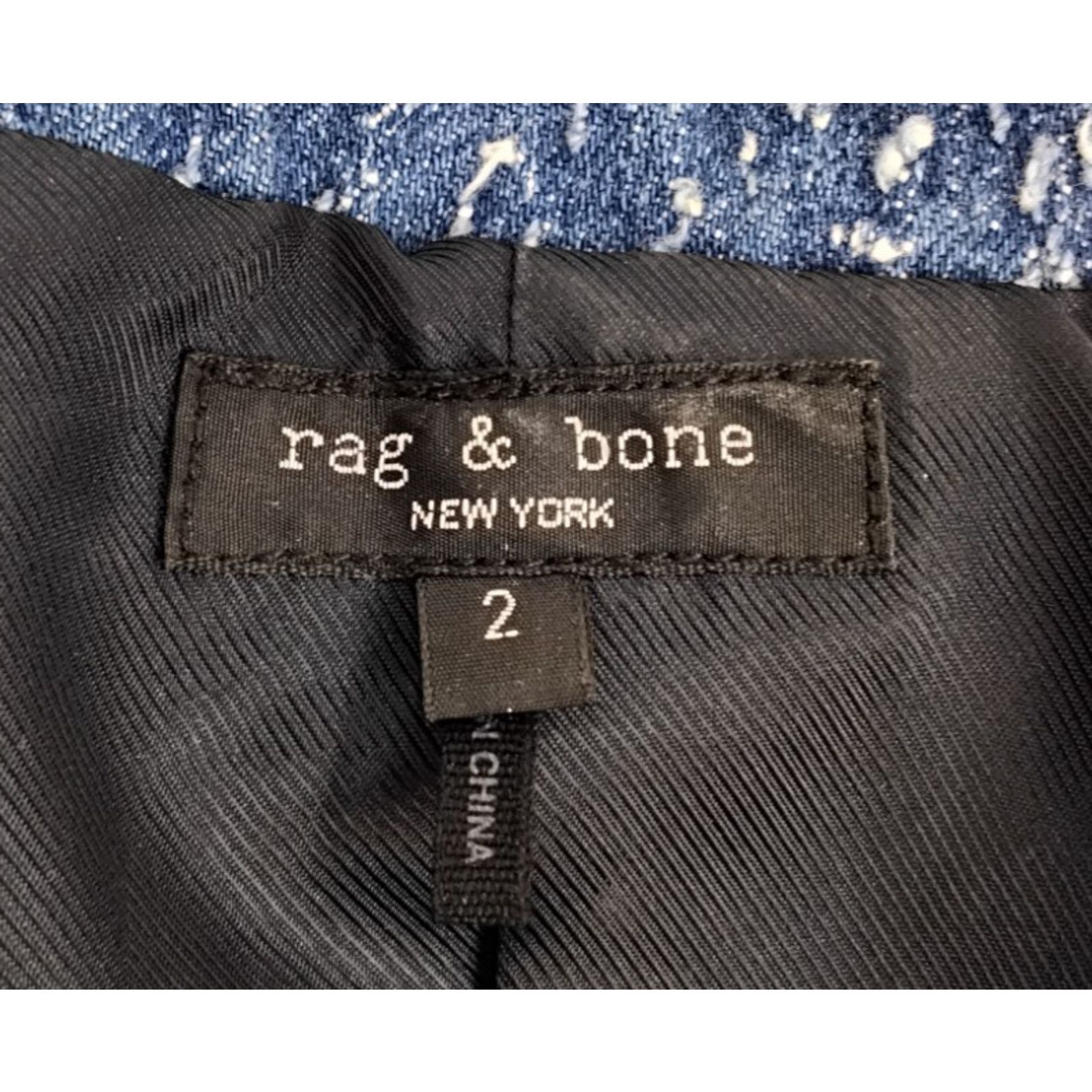 Rag & Bone Rag & Bone Slade Vest Women's 2 Blue Tweed Sleeveless Top Size XS / US 0-2 / IT 36-38 - 6 Thumbnail