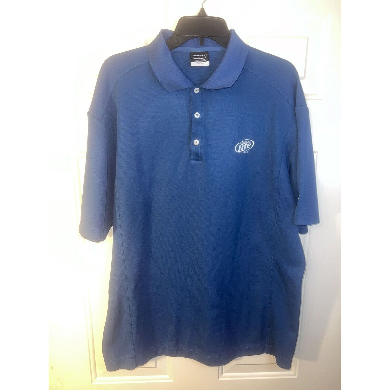 Nike Nike Dri-Fit Polo Shirt Miller Lite Golf Blue Mens Large Size US L / EU 52-54 / 3 - 2 Thumbnail