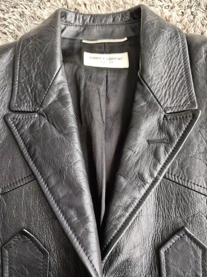 Saint Laurent Paris Saint Laurent Paris 1919 Sword Collar Western Leather jack Size US M / EU 48-50 / 2 - 2 Thumbnail