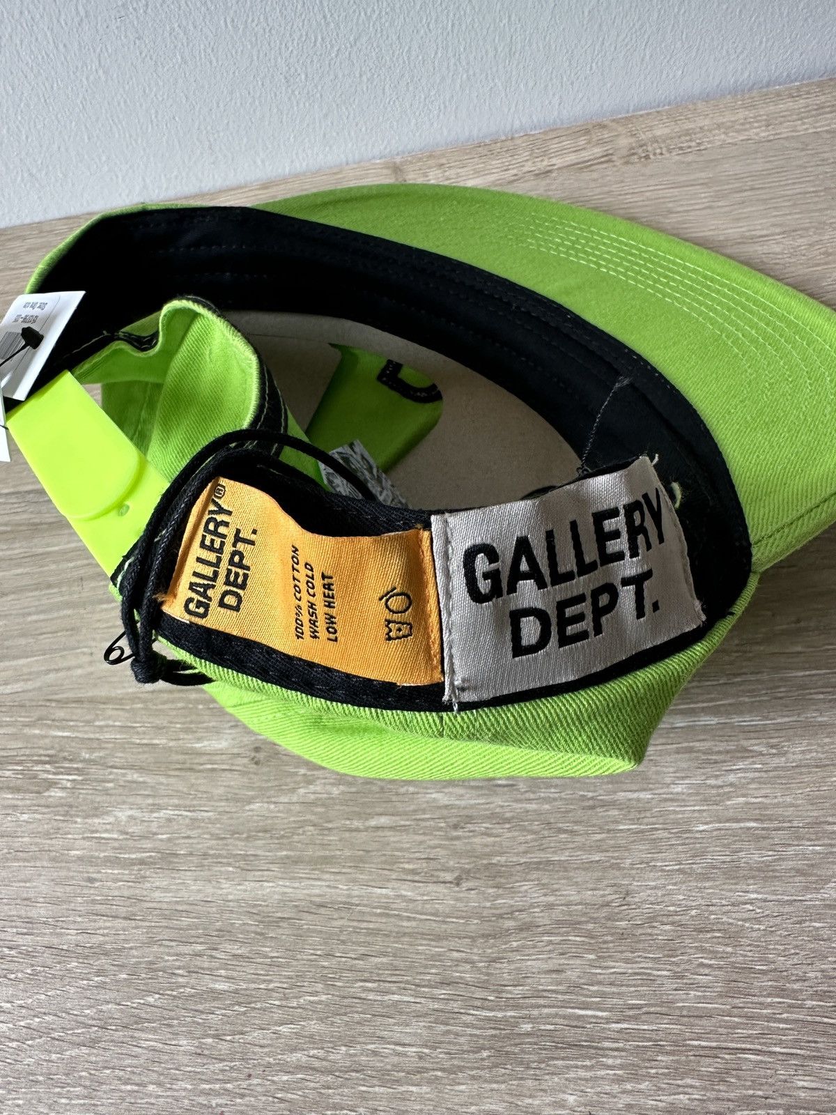Gallery Dept. Gallery Dept. Logo Embroidered Hat Lime Green Size ONE SIZE - 4 Thumbnail