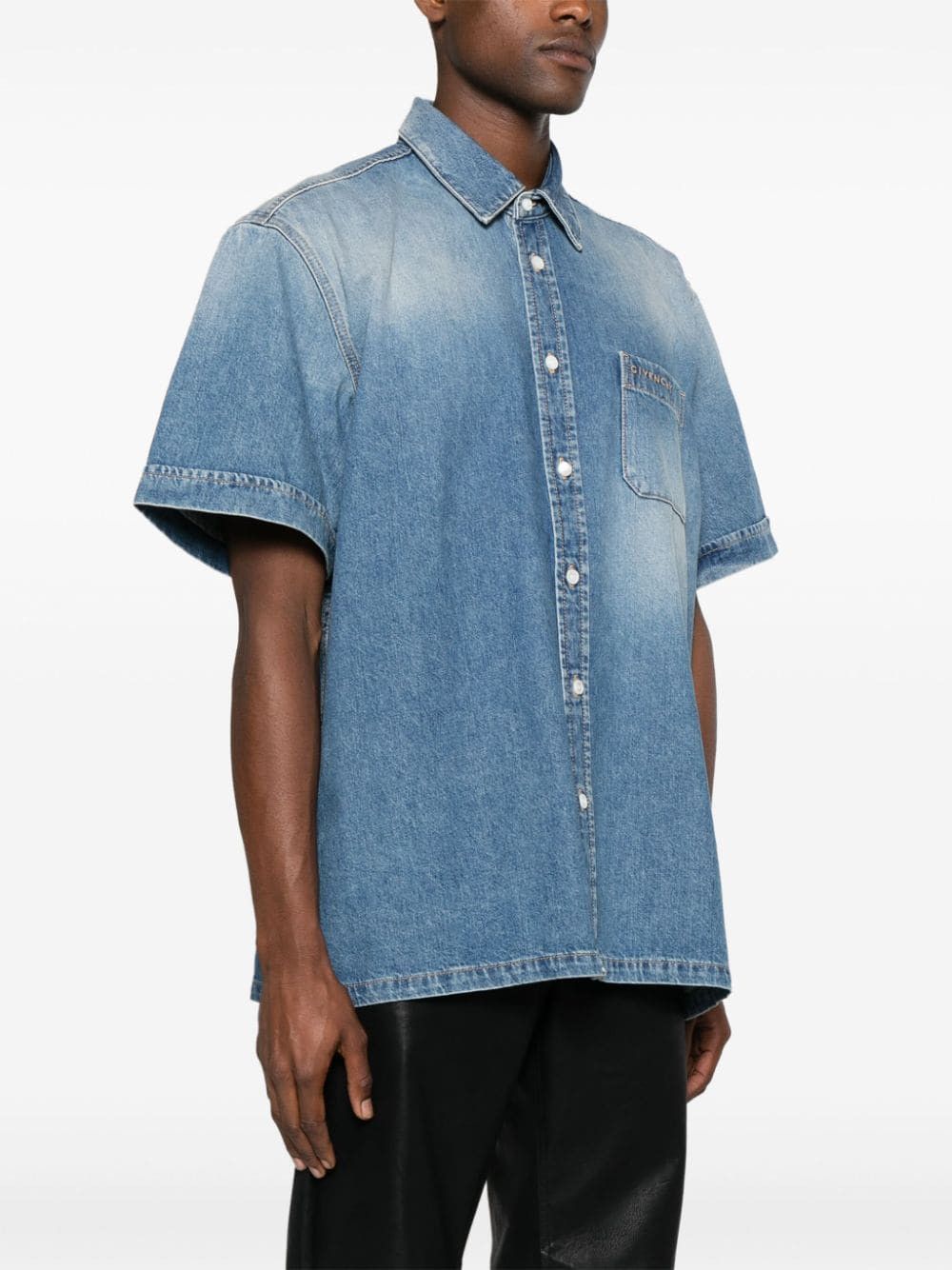 o1srvl11e0125 Denim Shirt in Blue