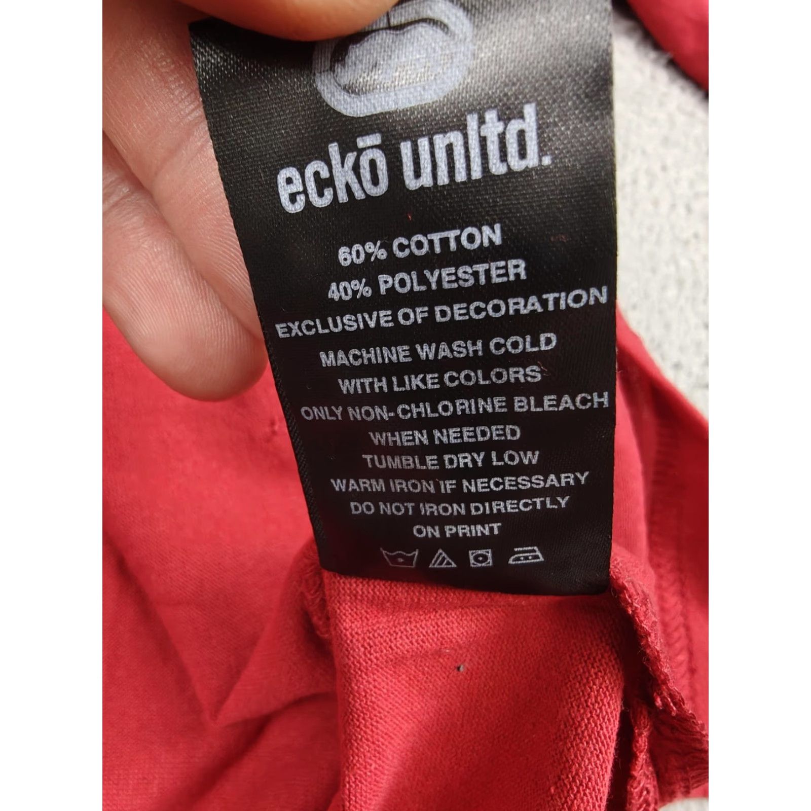 Ecko Unltd. Ecko Unltd Hoodie Mens M Red Black Geometric Split Pocket Pullover RS Logo 60/40 Cotton Polyester Short Sleeve EO12K903 Size US M / EU 48-50 / 2 - 5 Thumbnail