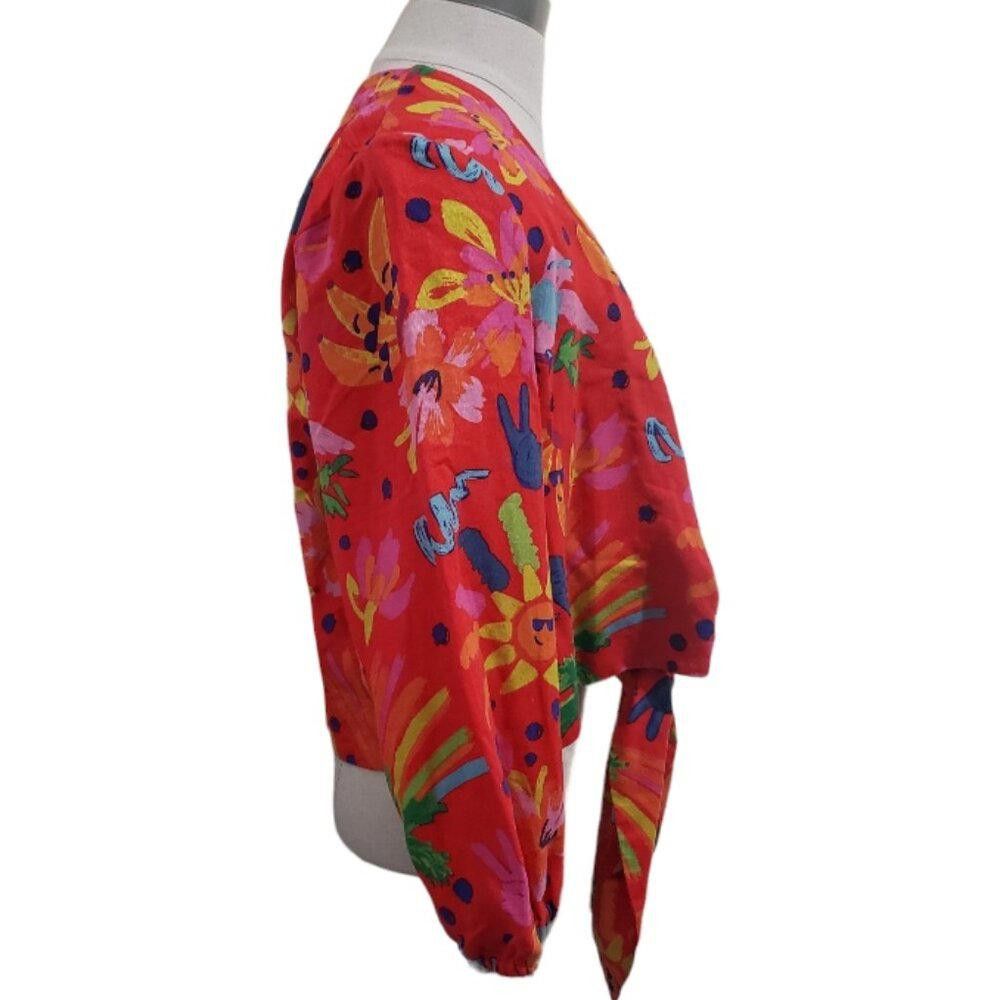 Designer CT1686 Maison d'Amelie Tie front Shrug M Size M / US 6-8 / IT 42-44 - 3 Thumbnail