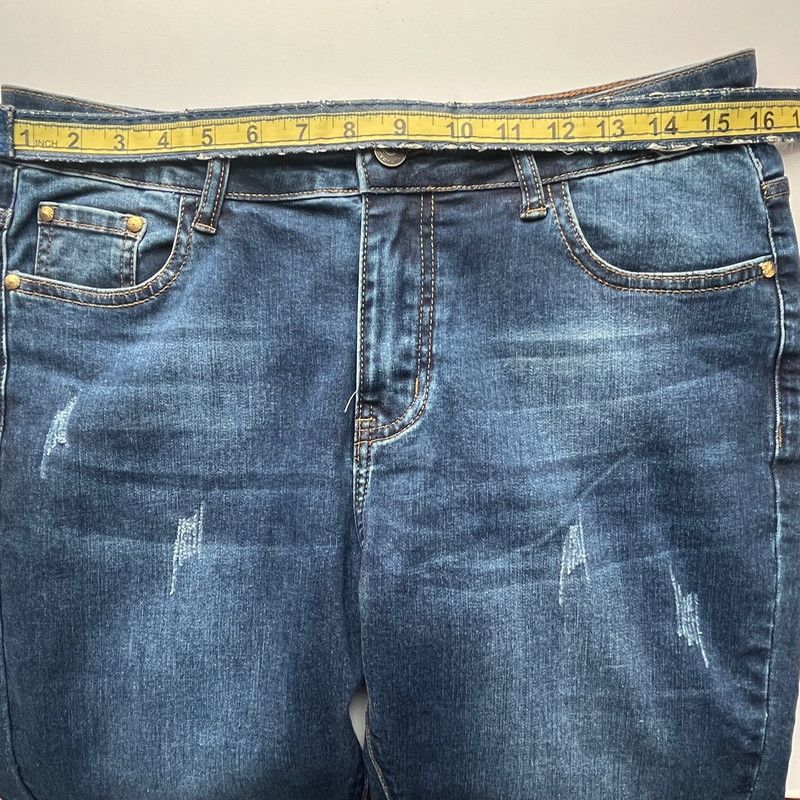 Hartford Hawthorne Women's Step Hem Denim Jeans Dark Blue 10 Size 29" - 6 Thumbnail