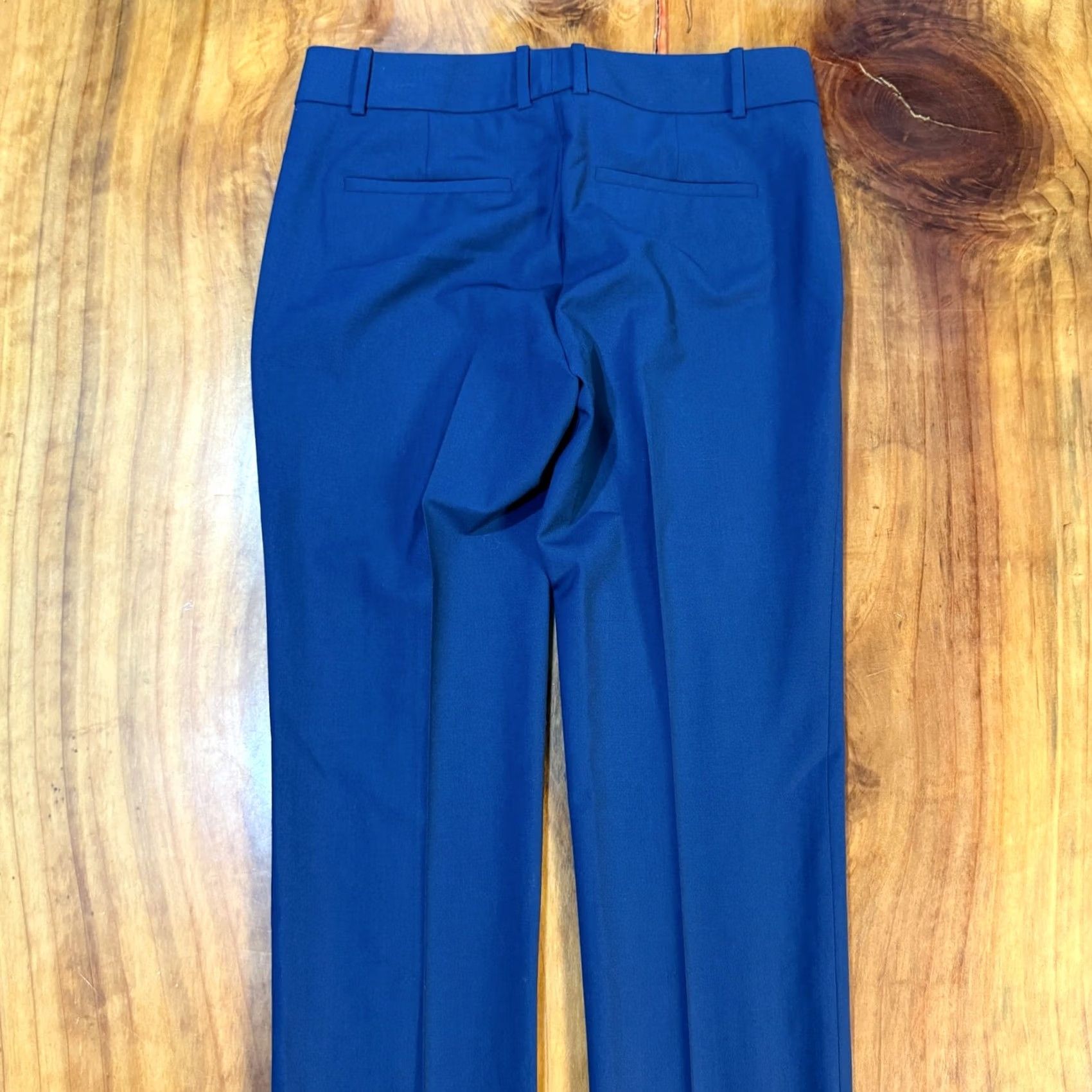 Theory Theory Dress Womens 0 Blue pants Designer Wool Straight leg Career Business Size 29" - 6 Thumbnail