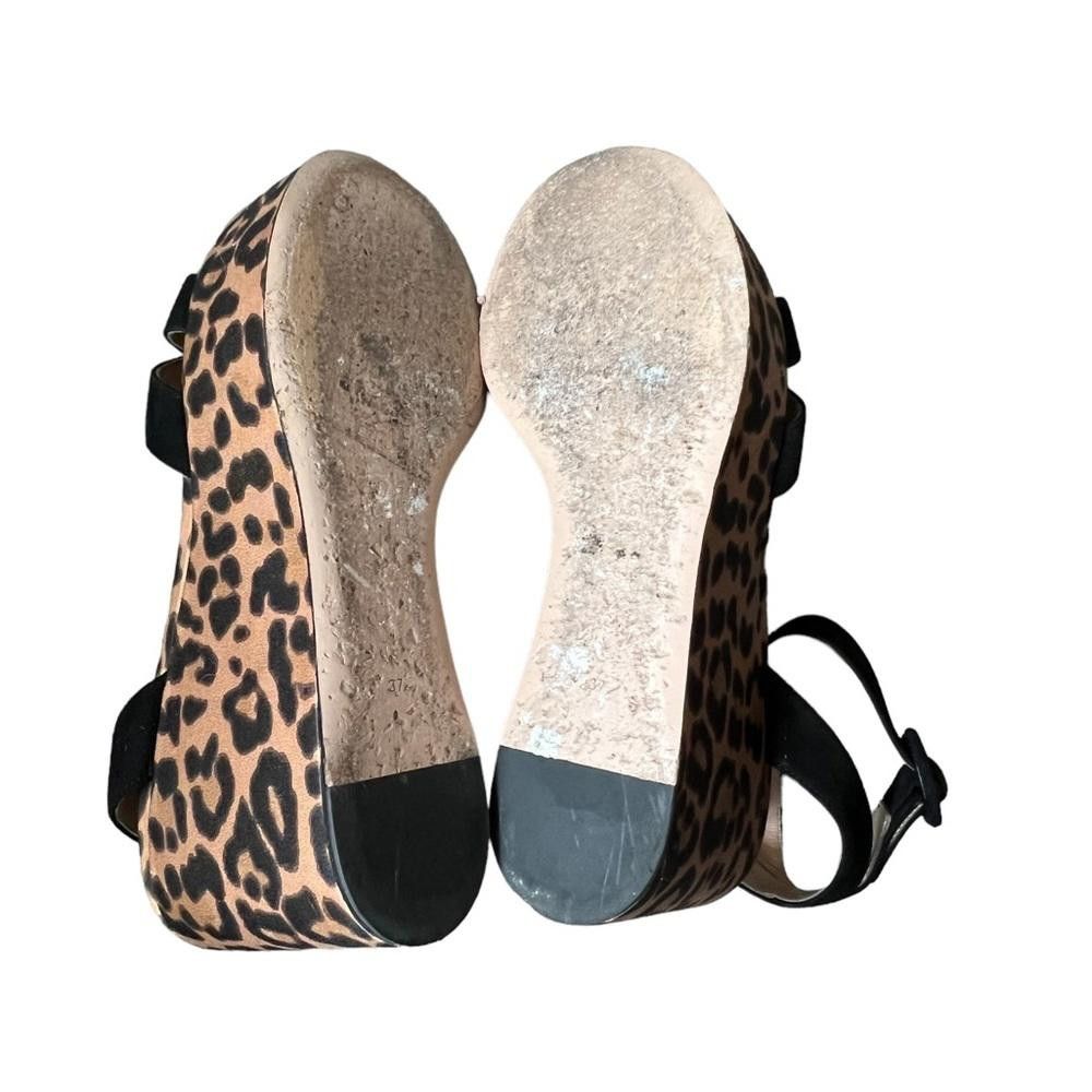 Gianvito Rossi Gianvito Rossi Leopard Print Wedge Sandals Size IT 37/US 7 Size US 7 / IT 37 - 11 Thumbnail