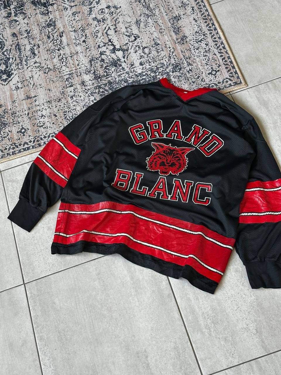 Vintage Vintage 80s Grand Blanc University Jersey Size US L / EU 52-54 / 3 - 1 Thumbnail